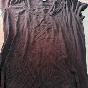 Streetwear Society Black Ribbed Short Sleeve Tee